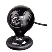 Hama Webcam per PC HD "Spy Protect", HD 720p 16:9, USB+Jack 3,5mm, microfono integrato, 4 led, supporto a clip, protezioni len