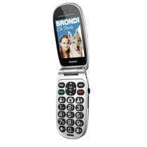 Brondi Amico Comfort 7,11 cm (2.8") Nero, Argento Telefono per anziani - (Brondi Amico Comfort 7,11 cm (2.8") Nero, Argento Te